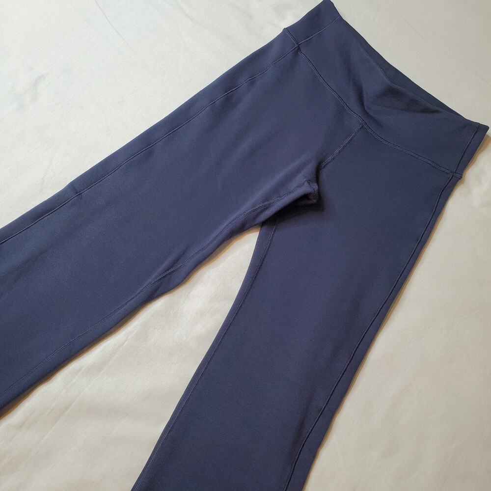 Athleta Women's Size ST Altitude Edge Pant Straight Leg Fleece Lined Blue 470949